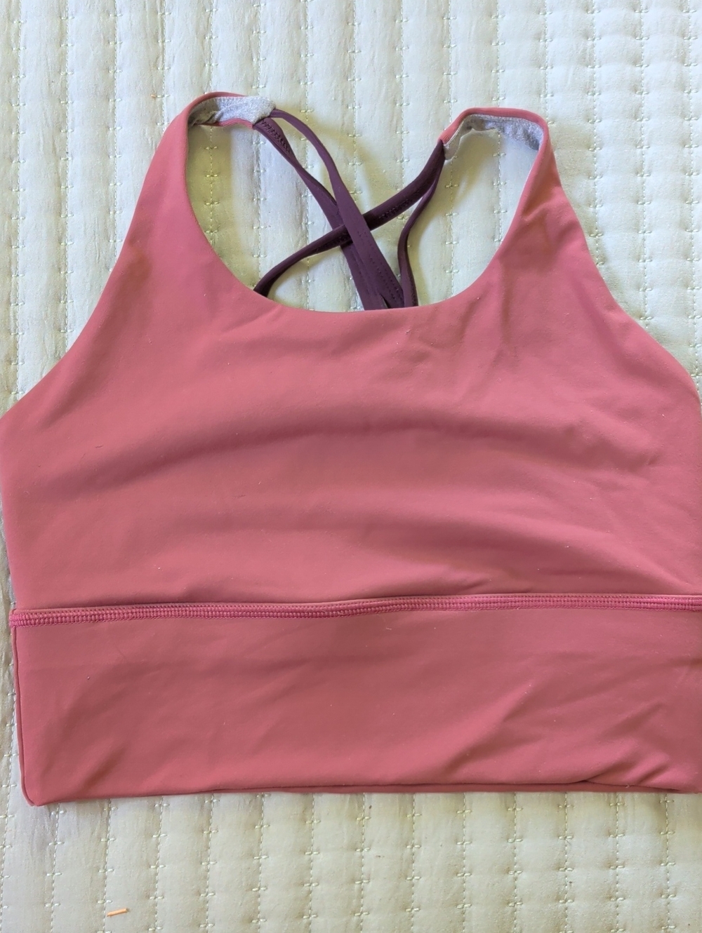 Born Primitive Dusty Rose Crisscross Back Sports Bra